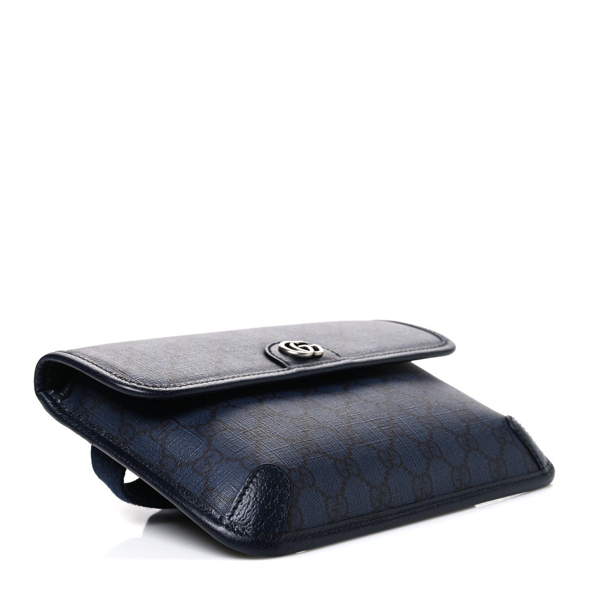 GG Supreme Monogram Small Ophidia Belt Bag Navy Black