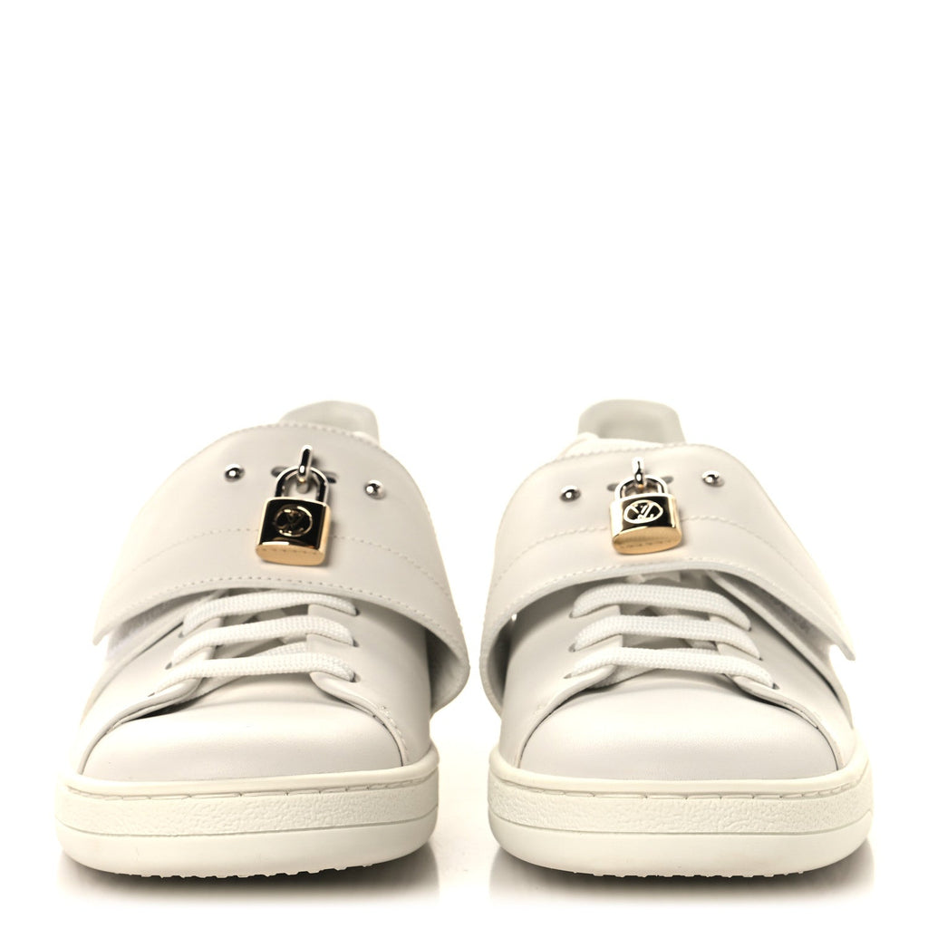 Calfskin Front Row Sneaker 36.5 White