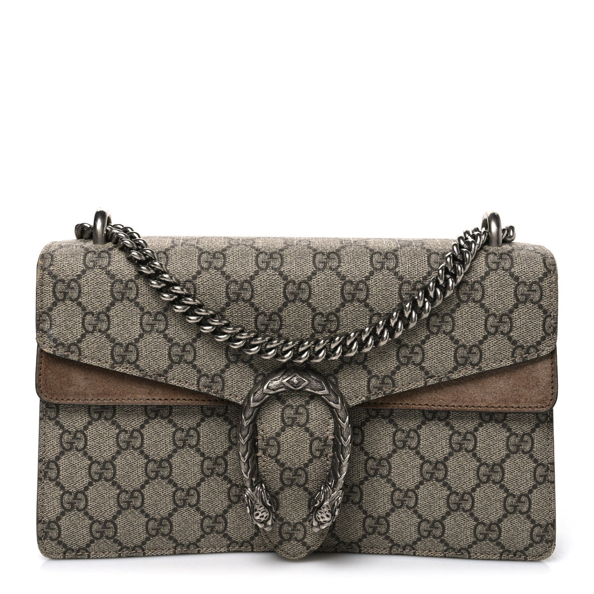GG Supreme Monogram Small Dionysus Shoulder Bag Taupe