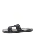 Monogram Denim Mens LV Oasis Mules 8.5 Black