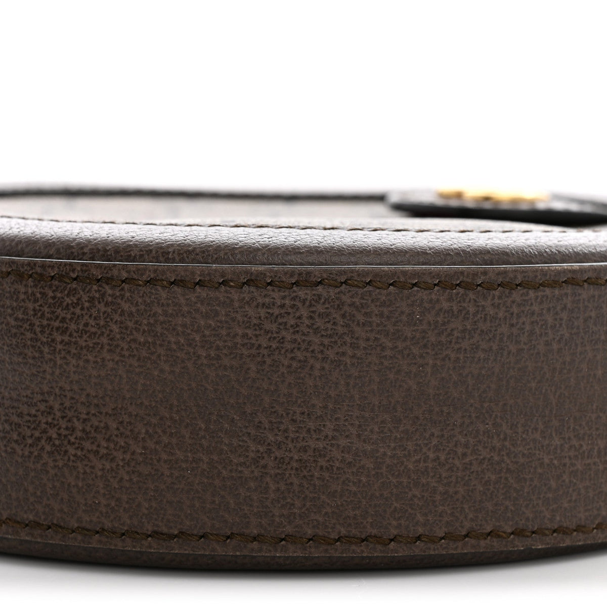 GG Supreme Monogram Web Mini Ophidia Round Shoulder Bag Brown