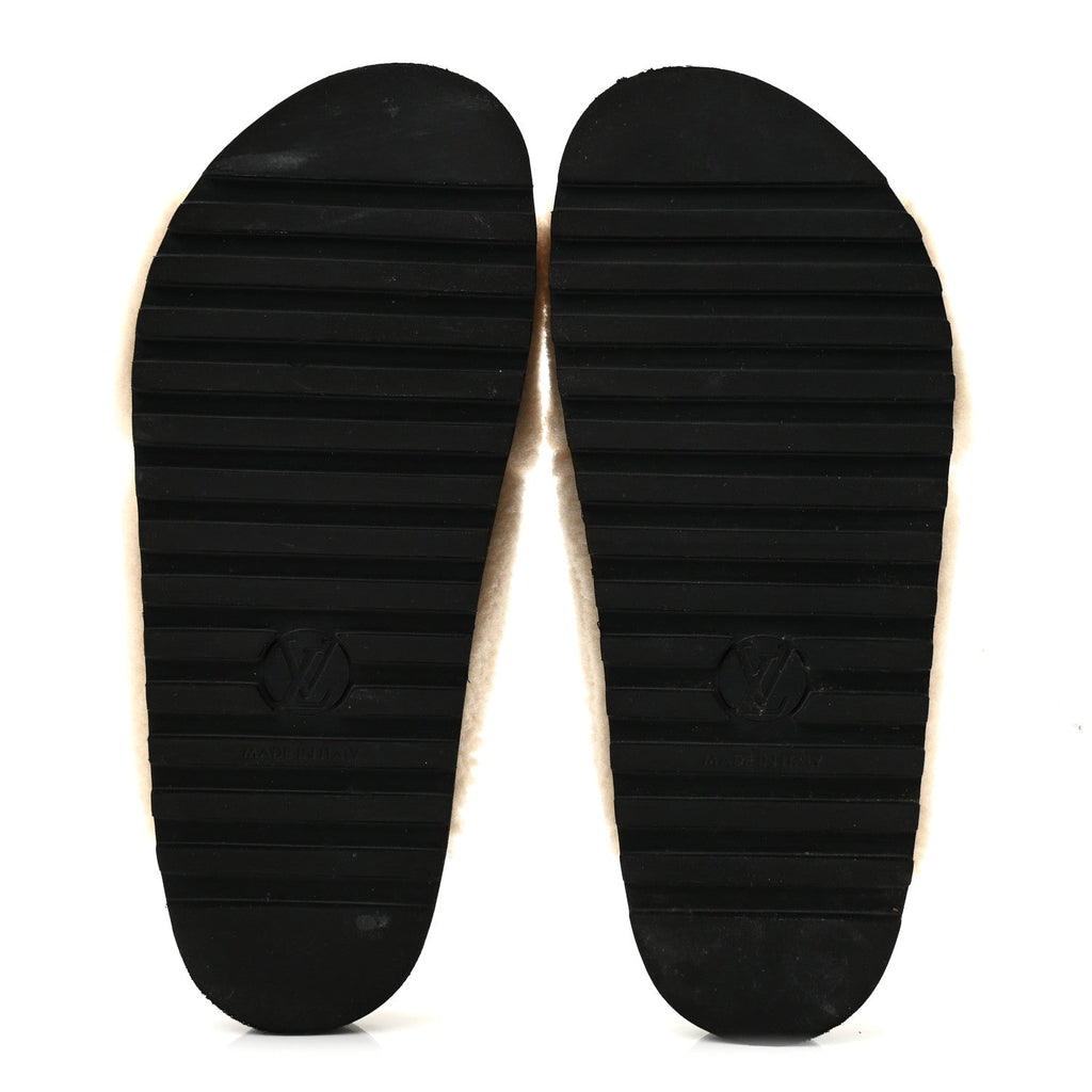 Shearling Paseo Flat Comfort Mule 37 Brown
