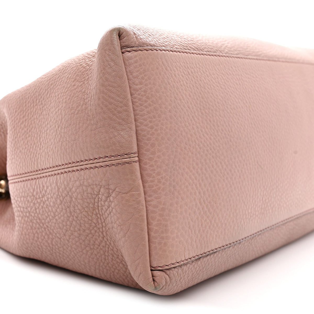 Pebbled Calfskin Medium Soho Chain Shoulder Bag Antique Rose