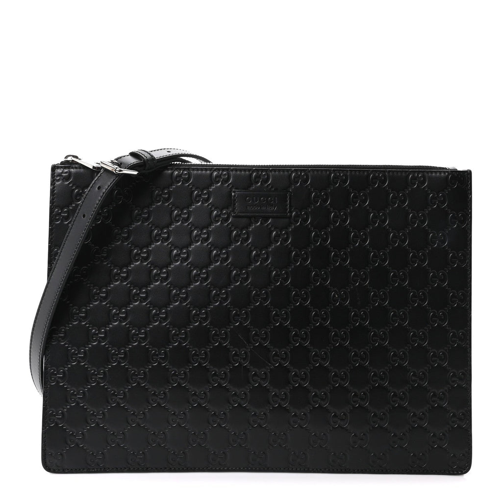 Guccissima Signature Messenger Bag Black