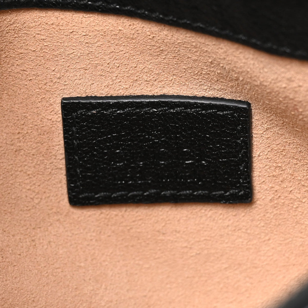 Goatskin Mini Aphrodite Shoulder Bag Black