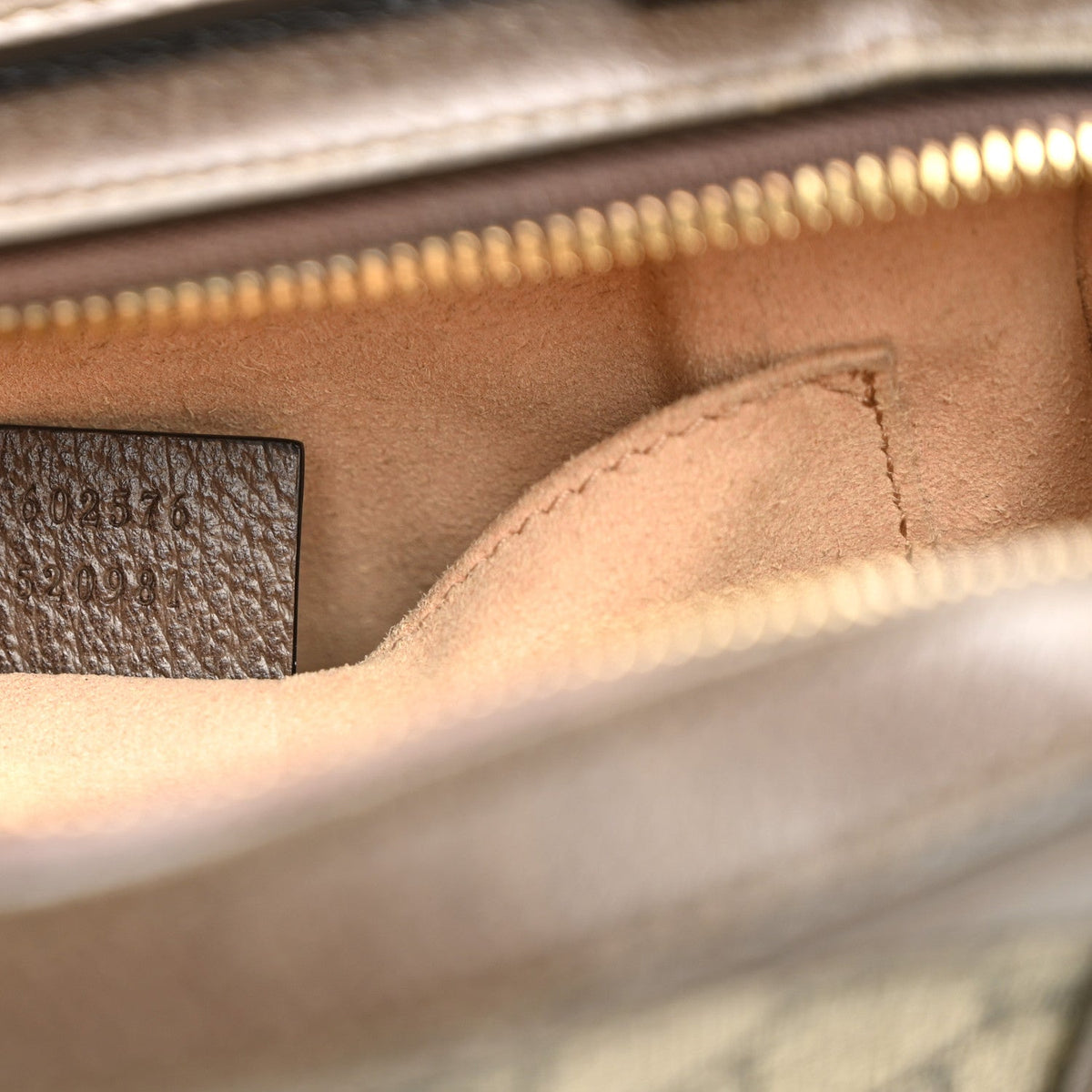 GG Supreme Monogram Mini Ophidia Top Handle Shoulder Bag Brown