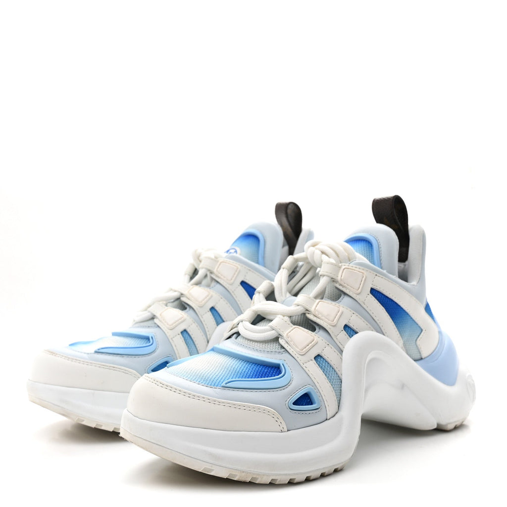 Calfskin LV Archlight Gradient Sneakers 38 Light Blue