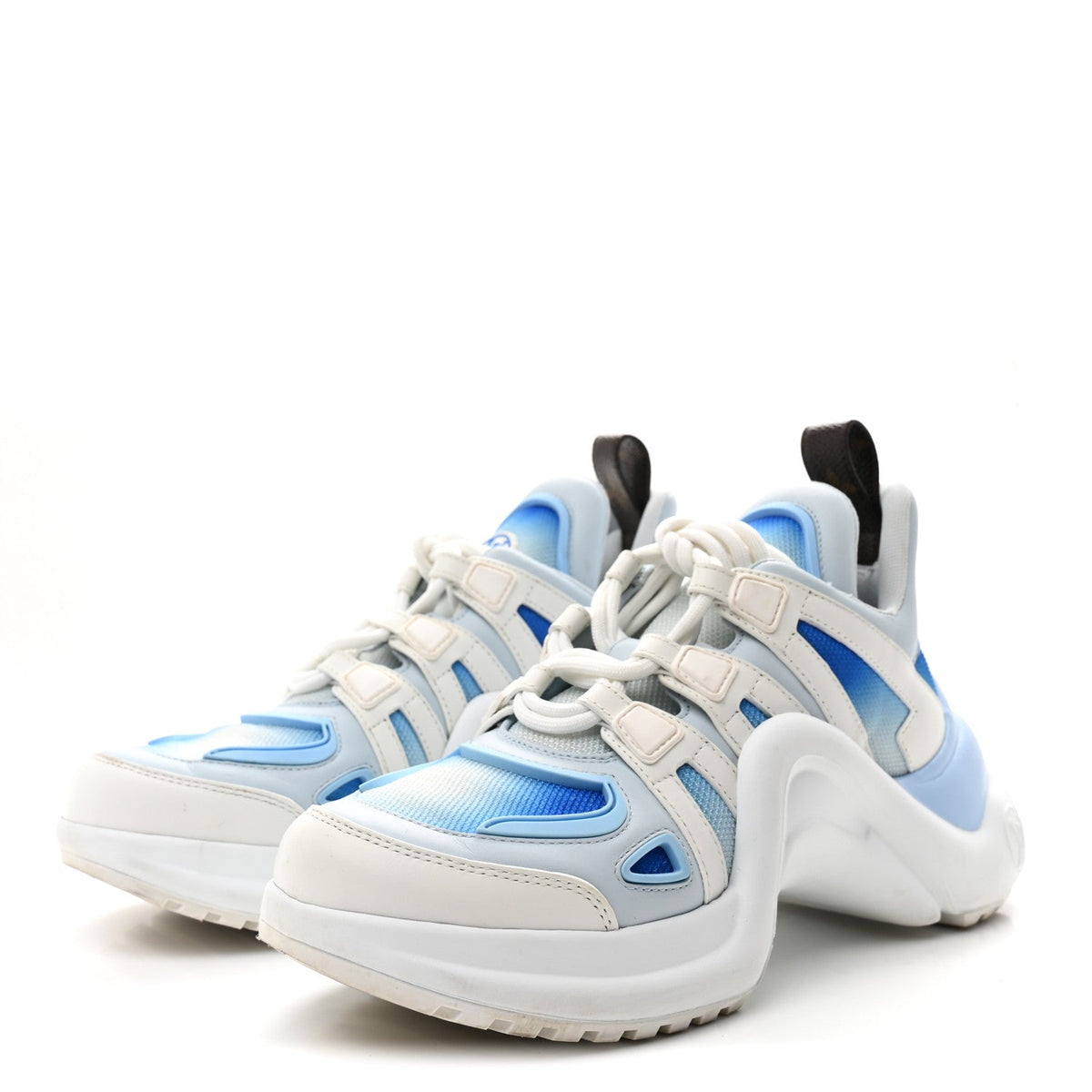 Calfskin LV Archlight Gradient Sneakers 38 Light Blue