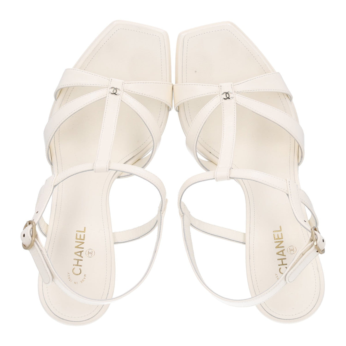Lambskin Logo Platform Sandals 39 Black