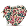 Calfskin Brit Roses Print Matelasse Diagonal Mini Interlocking G Heart Shoulder Bag Multicolor Multicolor
