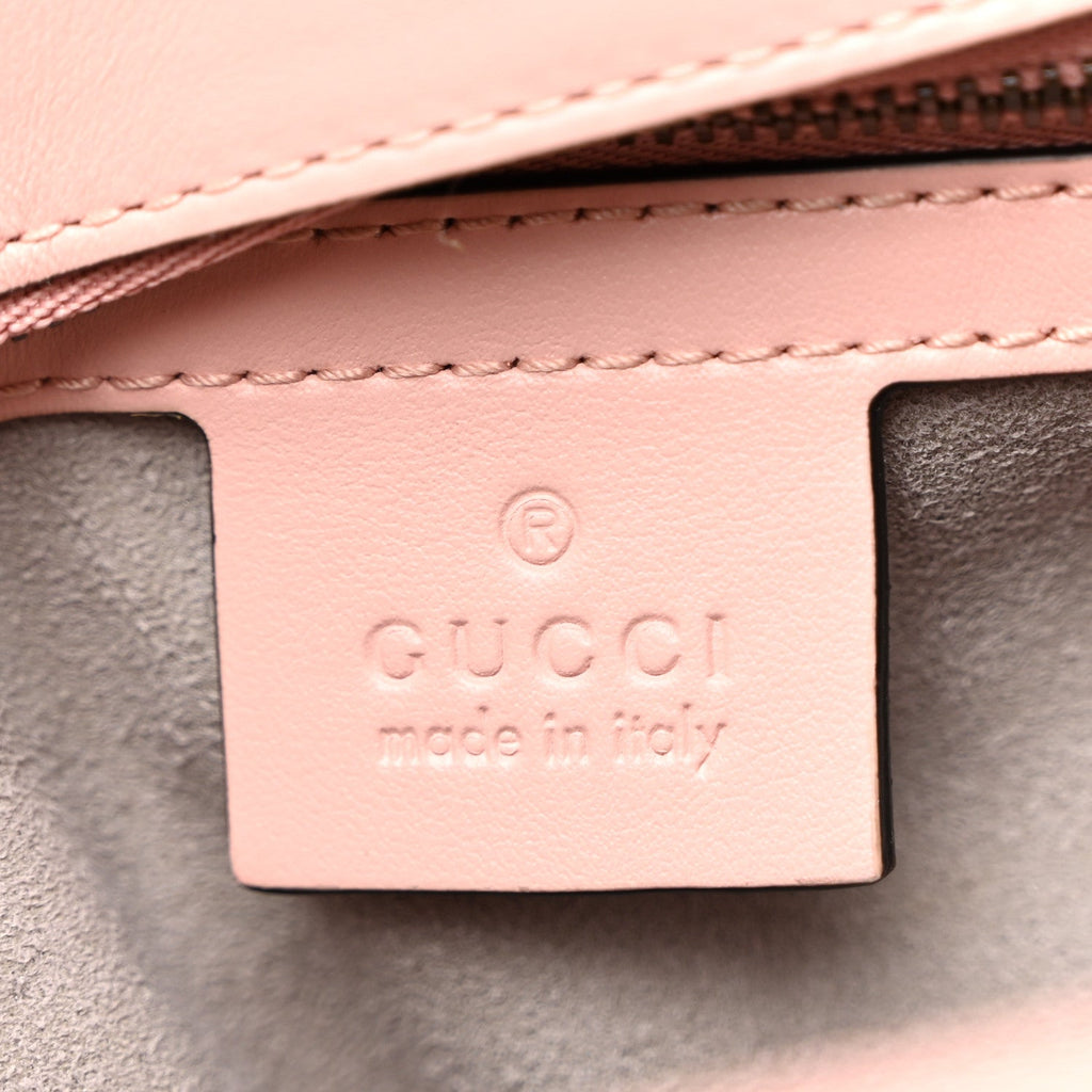 Calfskin Matelasse Small GG Marmont Shoulder Bag  Perfect Pink