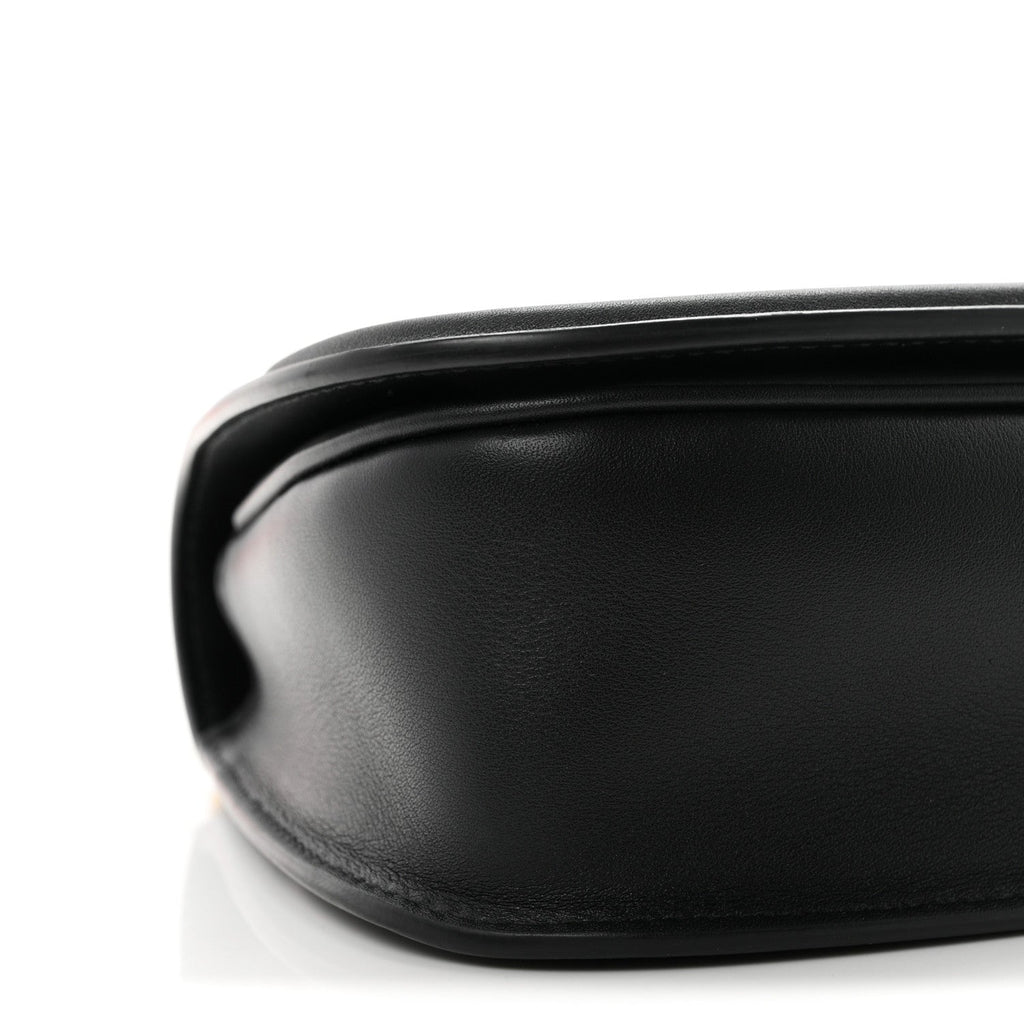 Roxy Calfskin Medium Blondie Top Handle Bag Black