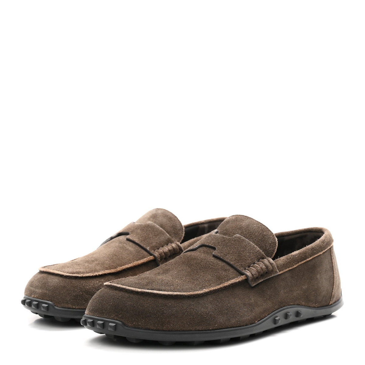Suede Calfskin Mens Lazy Loafers 42 Ecorce