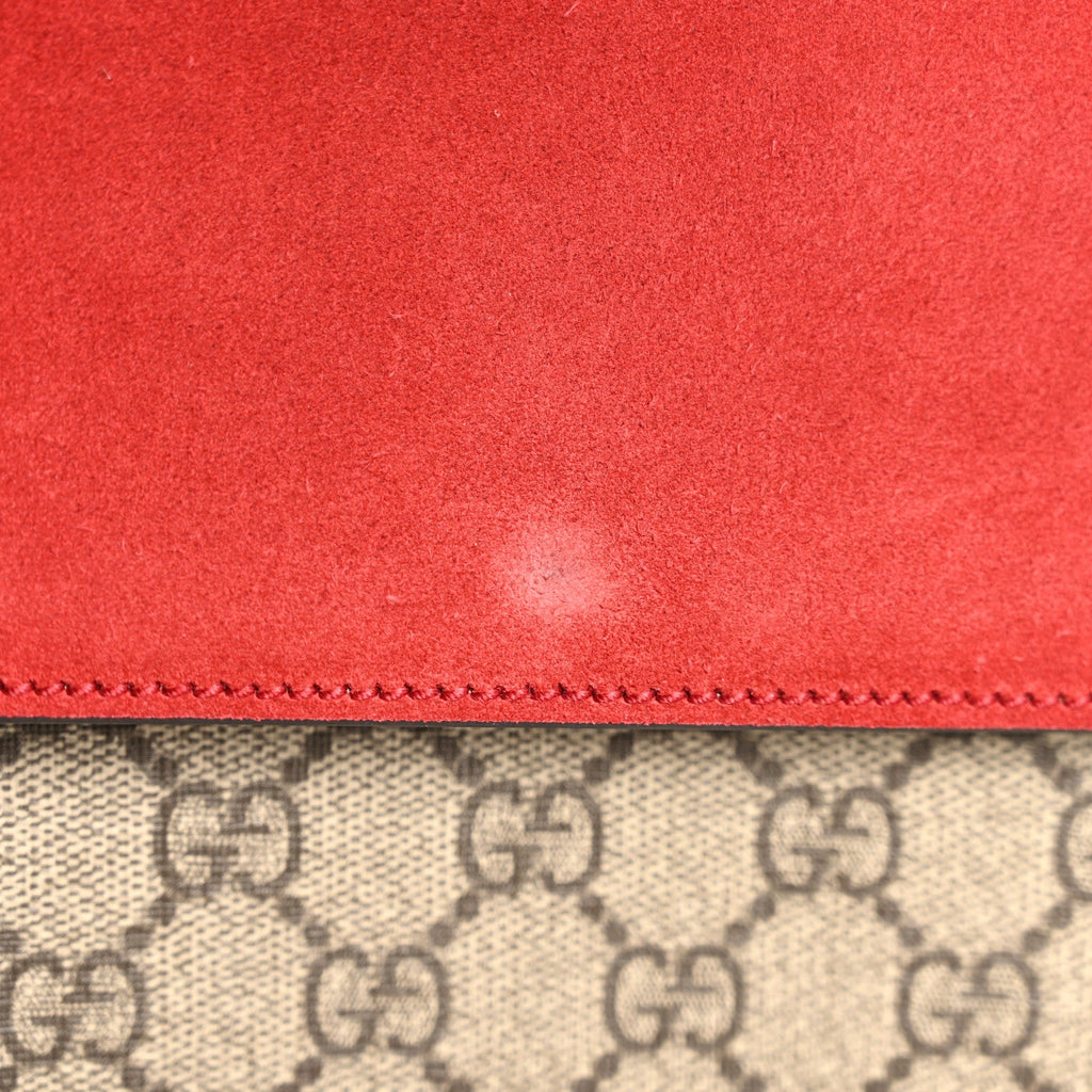 GG Supreme Monogram Small Dionysus Shoulder Bag Red