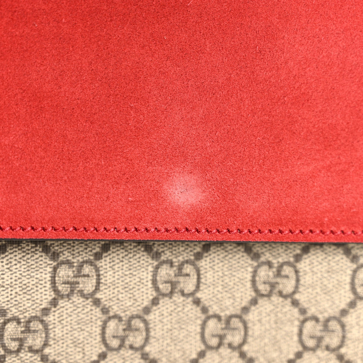 GG Supreme Monogram Small Dionysus Shoulder Bag Red