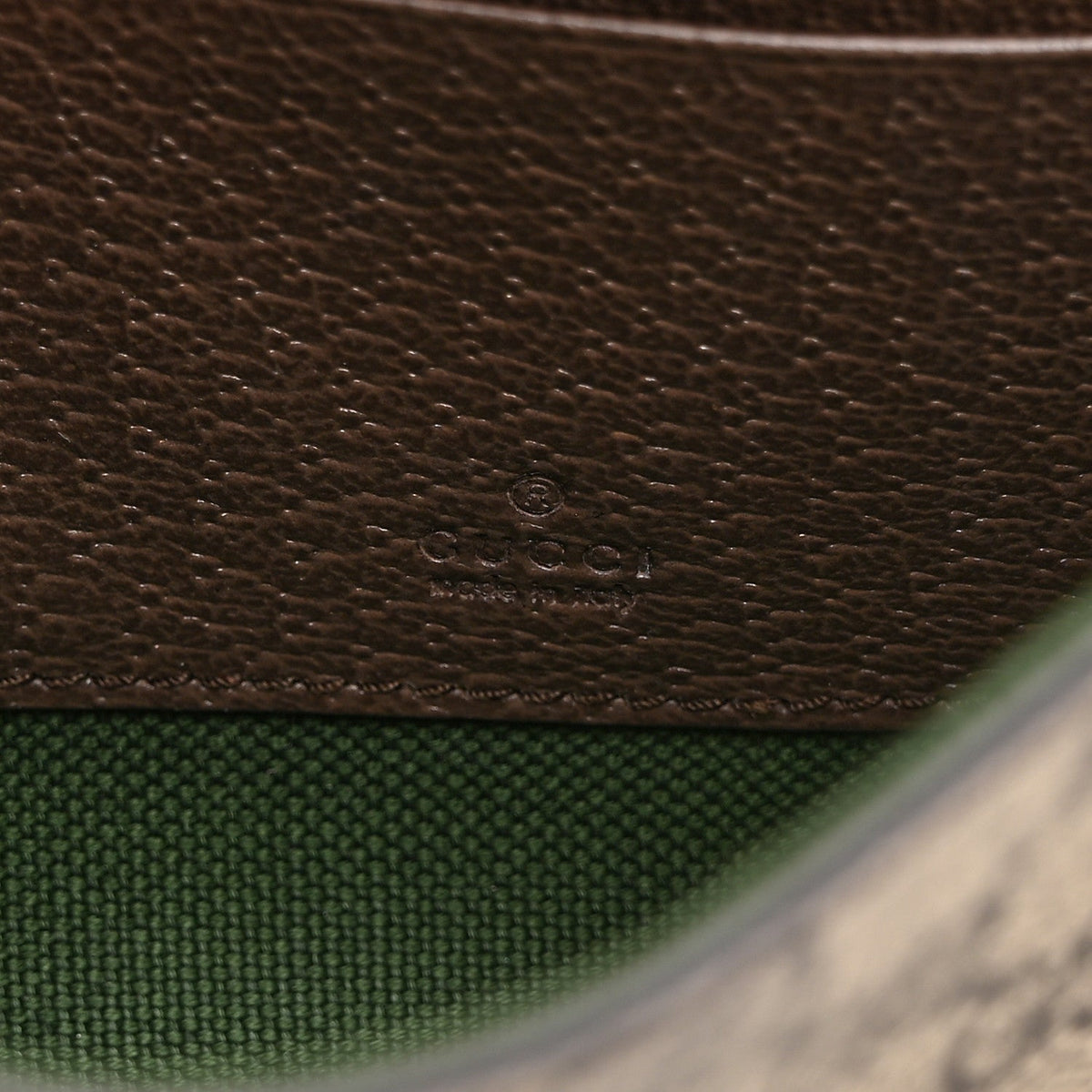 GG Supreme Monogram Textured Dollar Calfskin Web Mini Ophidia Shoulder Bag Beige Ebony New Acero