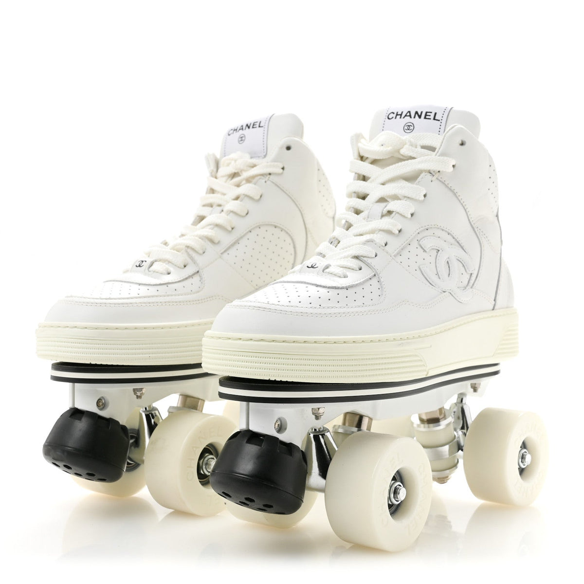 Calfskin Womens Roller Skates 39 White