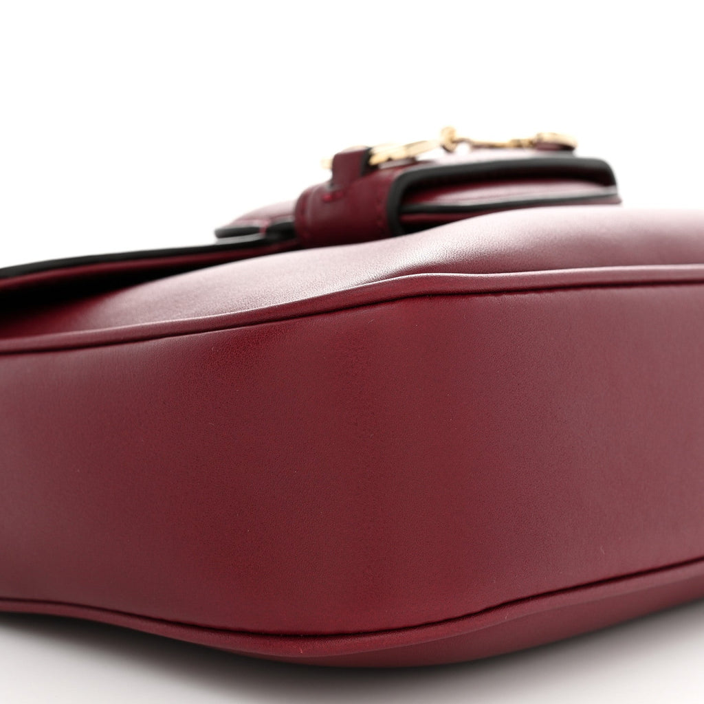 Arabella Calfskin Horsebit 1955 Shoulder Bag Rosso Ancora