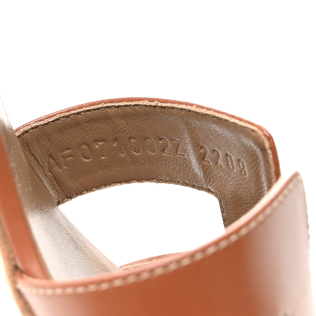 Calfskin Oasis Sandals 36.5 Gold