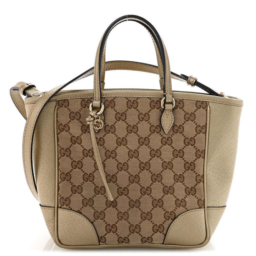Monogram Mini Bree Tote Golden Beige
