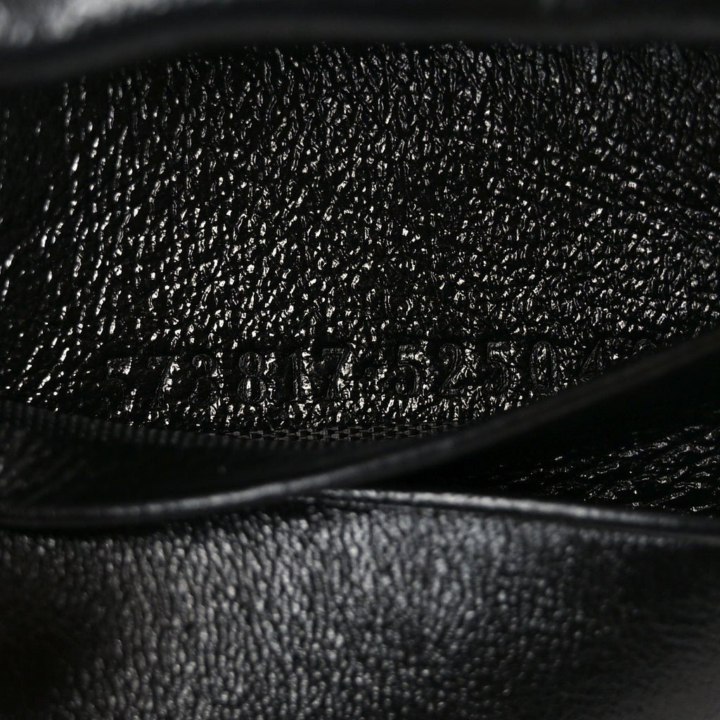 Vintage Effect Calfskin Matelasse Diagonal Mini Torchon GG Marmont 2.0 Bucket Bag Black Romantic Cherry