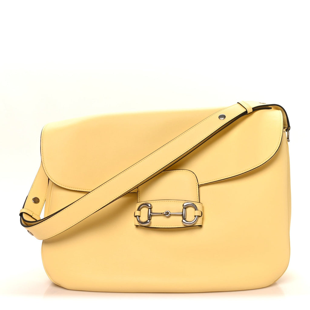 Calfskin Large Aura Horsebit 1955 Shoulder Bag Butter