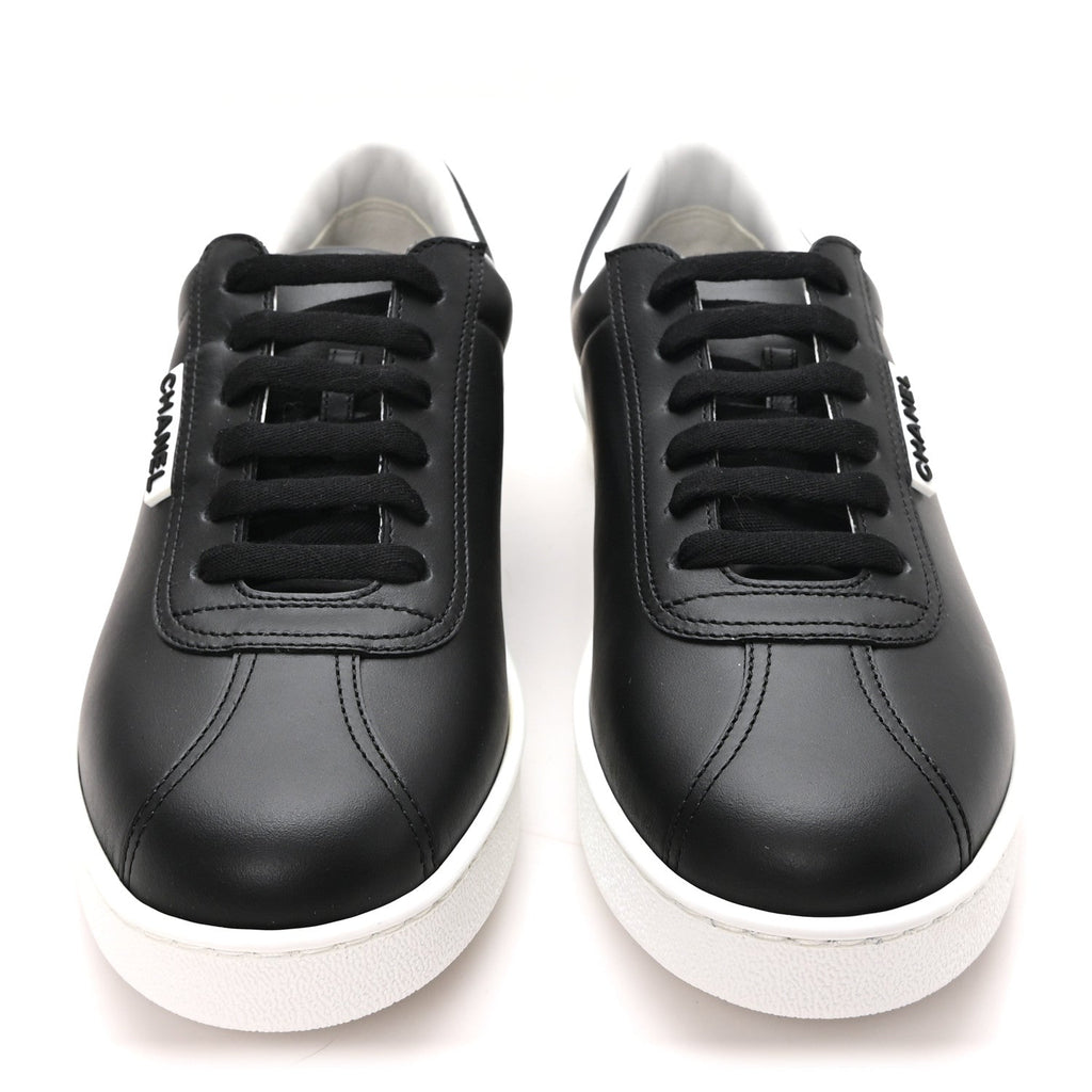 Calfskin CC Womens Sneakers 39.5 Black