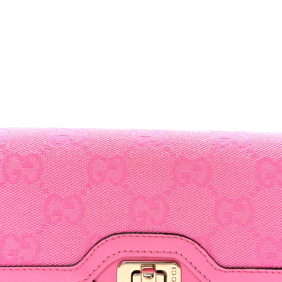 GG Monogram Scratch Lux Calfskin Mini Luce Shoulder Bag Rose Dark Blossom