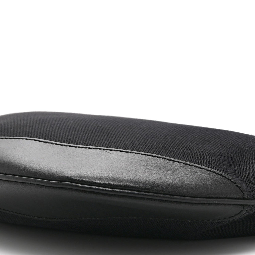 Canvas Large Half Moon Hobo Black