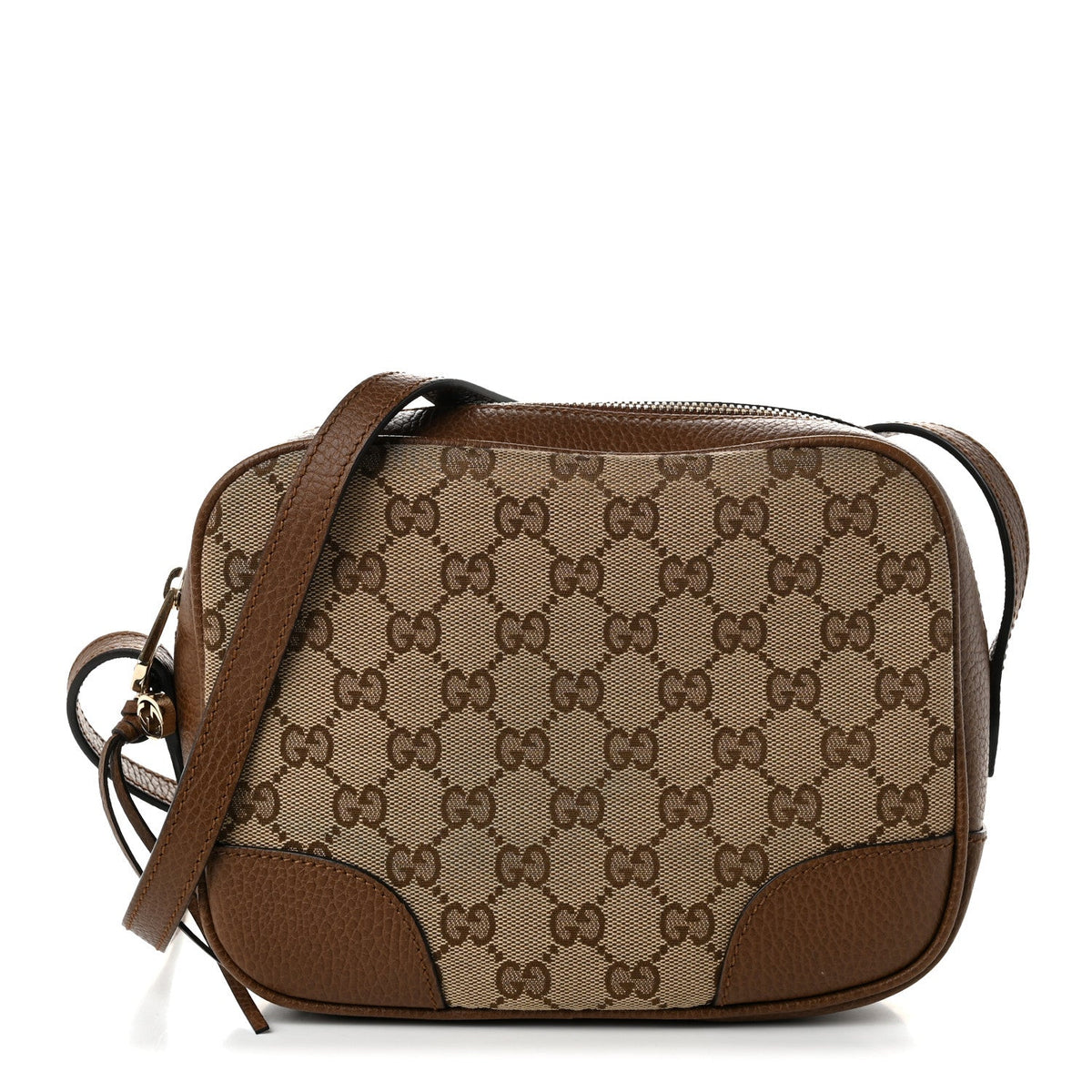 Monogram Mini Bree Messenger Bag Beige Tabacco