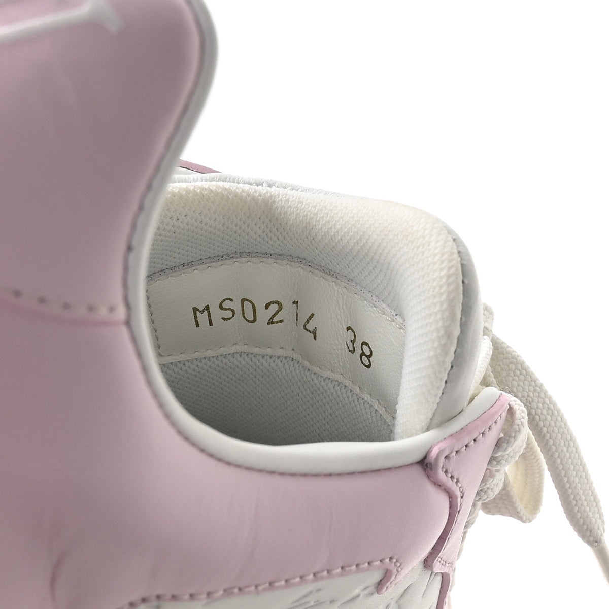 Calfskin Monogram LV Groovy Platform Sneakers 38 Pink