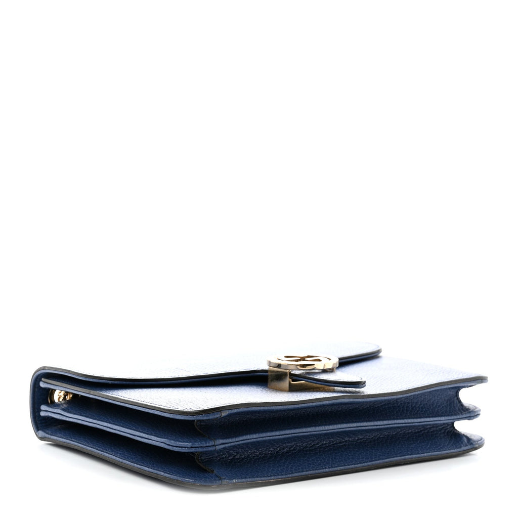Dollar Calfskin Interlocking G Shoulder Bag  Caspian