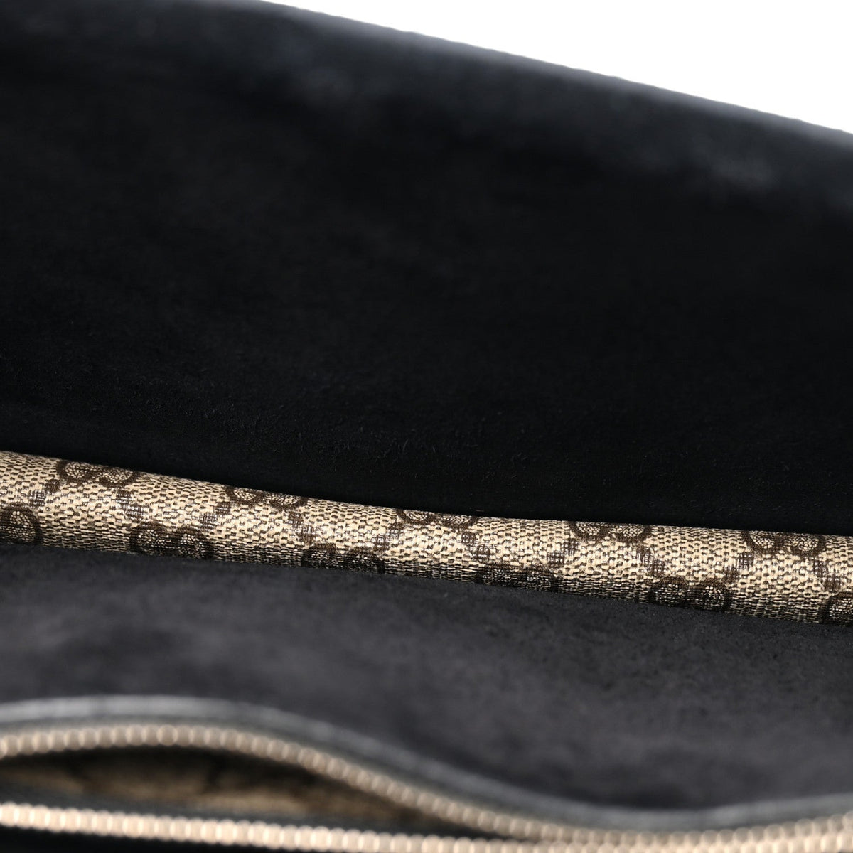 GG Supreme Monogram Small Dionysus Shoulder Bag Black