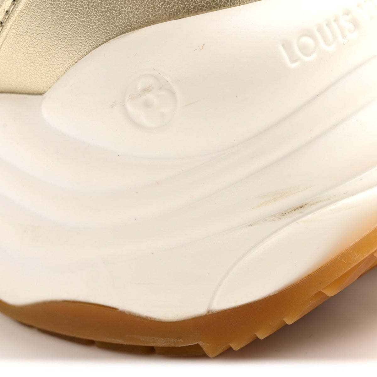 Monogram Calfskin Run 55 Sneakers 40 White