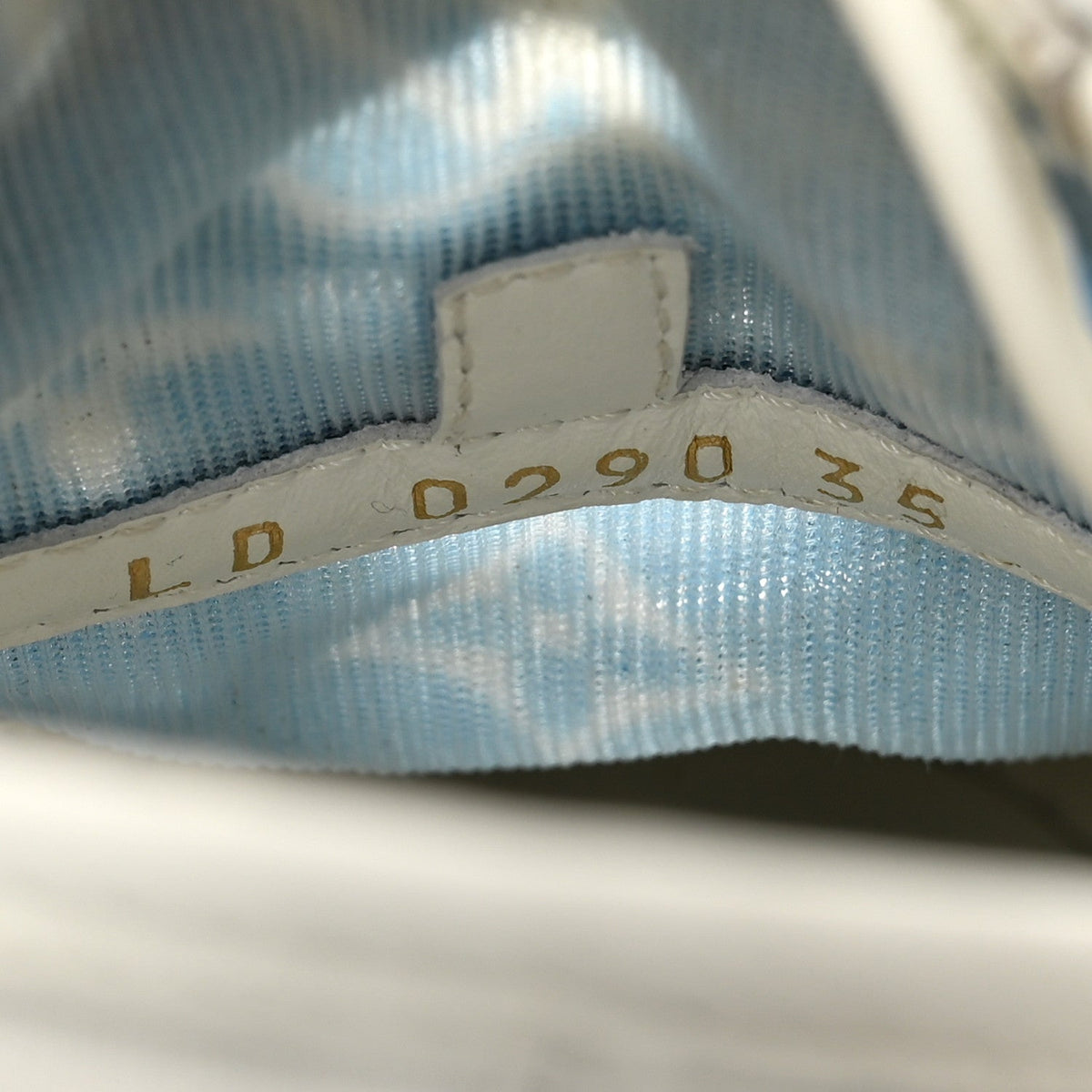 Technical Fabric Calfskin Monogram Stellar Sneakers 35  Blue