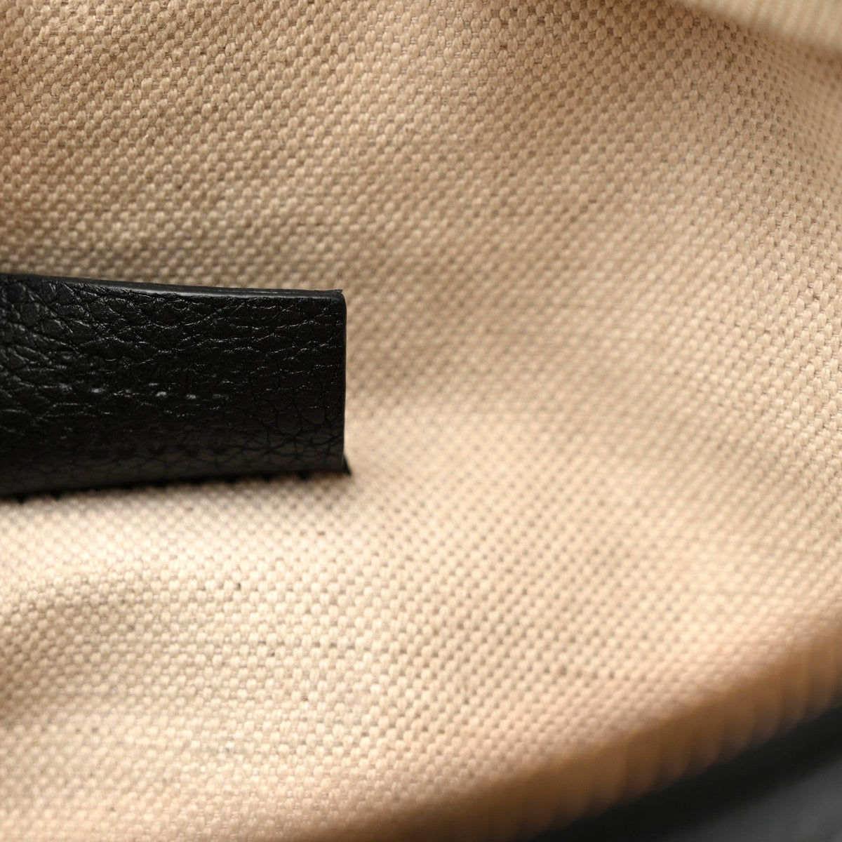 Grained Calfskin Logo Belt Bag Black