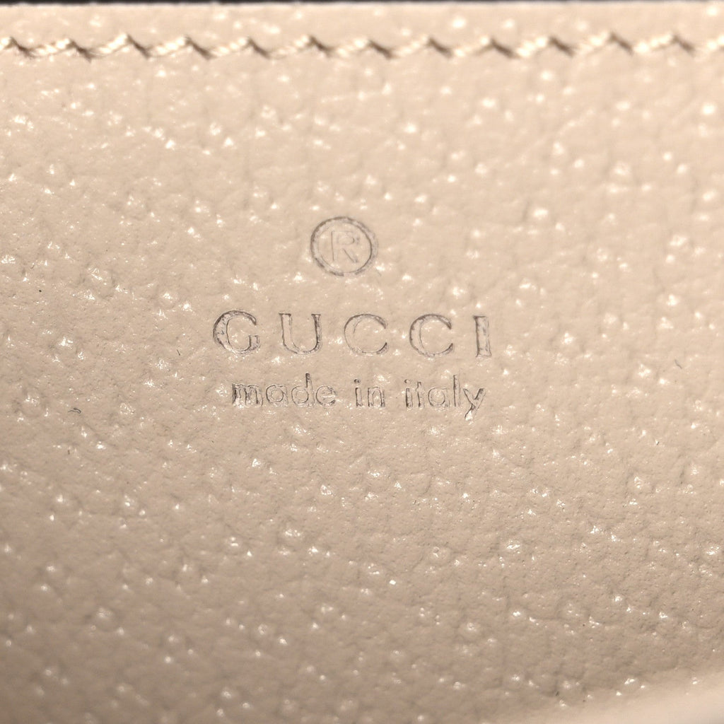 GG Supreme Monogram Textured Dollar Calfskin Web Mini Ophidia Envelope Shoulder Bag Beige Mystic White Oatmeal