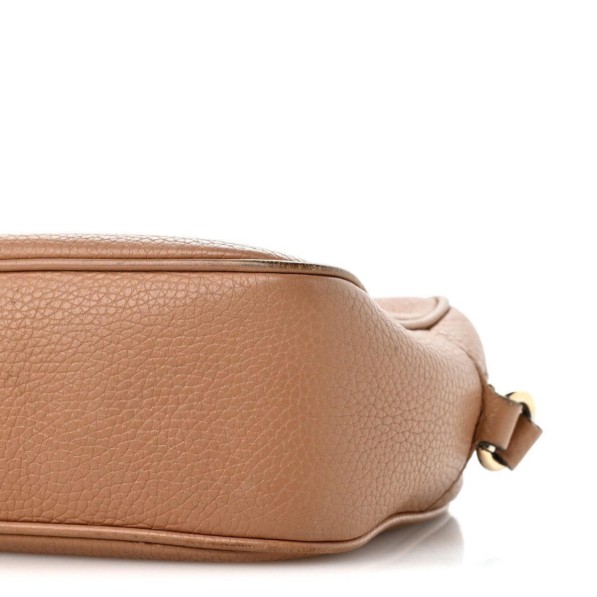 Pebbled Calfskin Small Soho Disco Bag Camelia