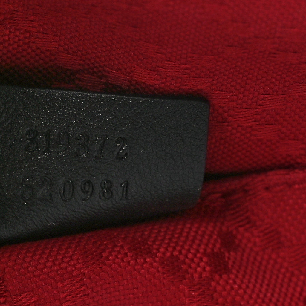Calfskin Web Suitcase Black