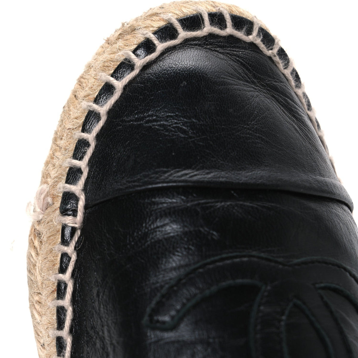 Lambskin CC Espadrilles 39 Black