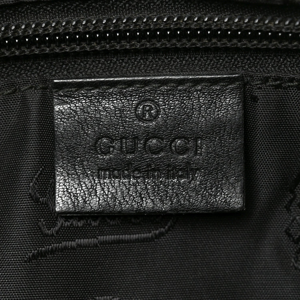 Guccissima Medium Flat Messenger Bag Black