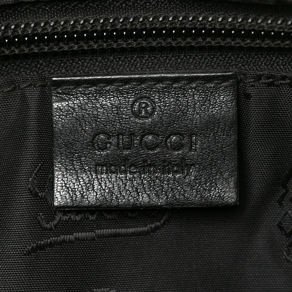 Guccissima Medium Flat Messenger Bag Black
