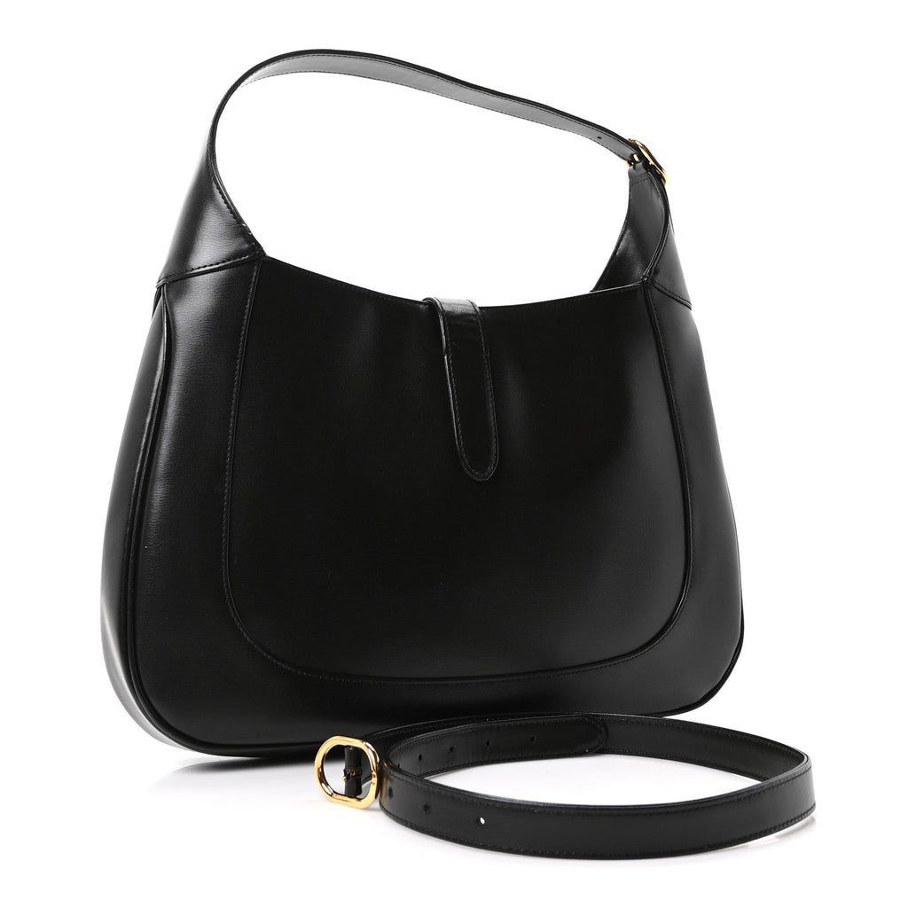 Boarded Dyana Lux Calfskin Medium Jackie 1961 Hobo Black
