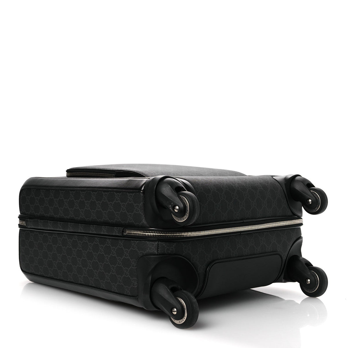 GG Supreme Monogram Calfskin Carry On Trolley Black