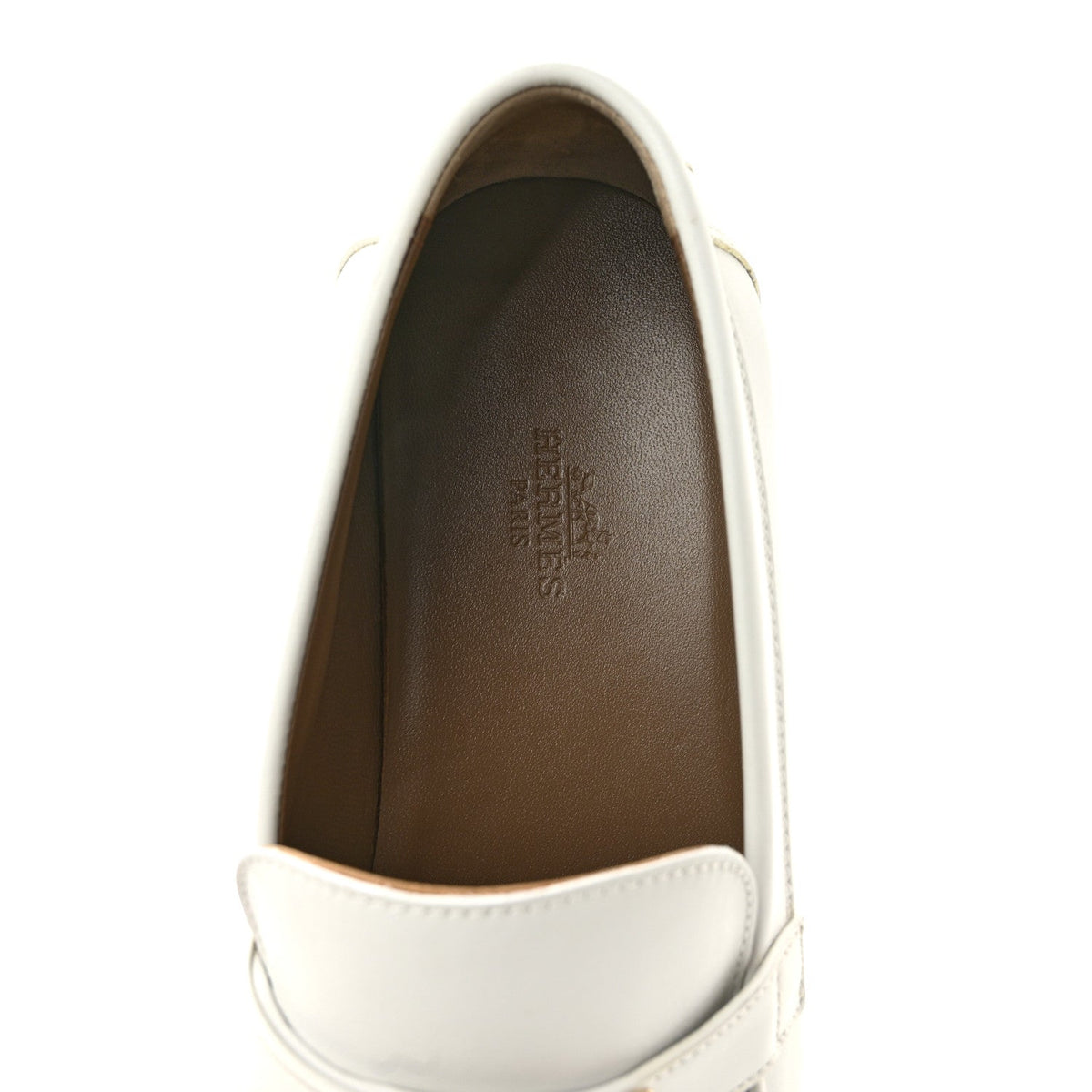 Calfskin Womens Destin Loafers 38 White