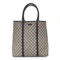 GG Plus Monogram Joy Vertical Tote Dark Brown