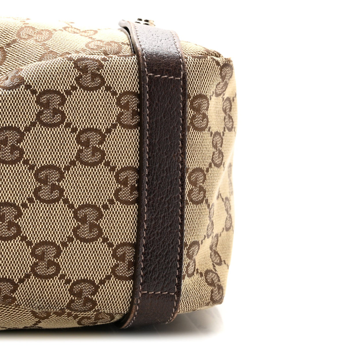 Monogram Medium Abbey Shoulder Bag Dark Brown