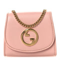 Roxy Calfskin Medium Blondie Chain Wallet Powder Pink