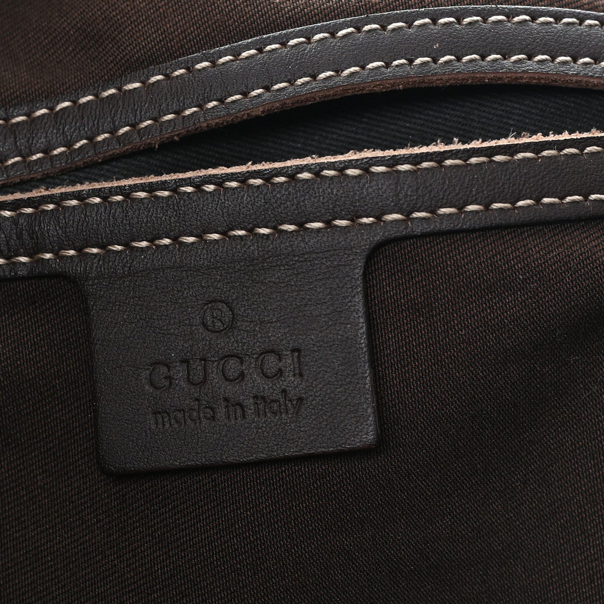 GG Plus Monogram Joy Vertical Tote Dark Brown