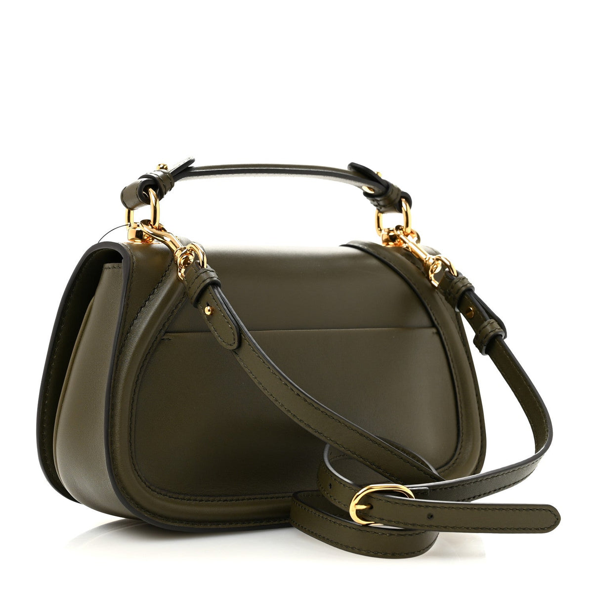 Roxy Calfskin Medium Blondie Top Handle Bag Luscious Green